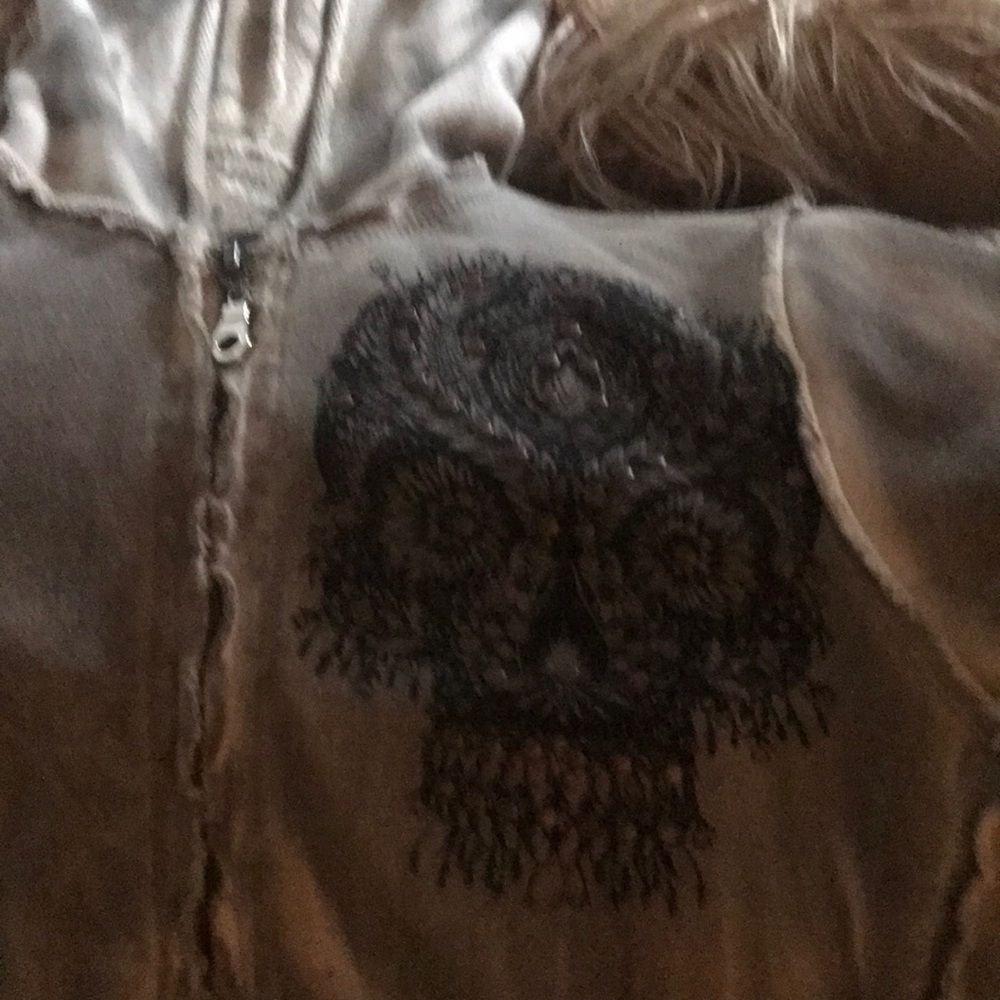 Affliction zip up sweatshirt